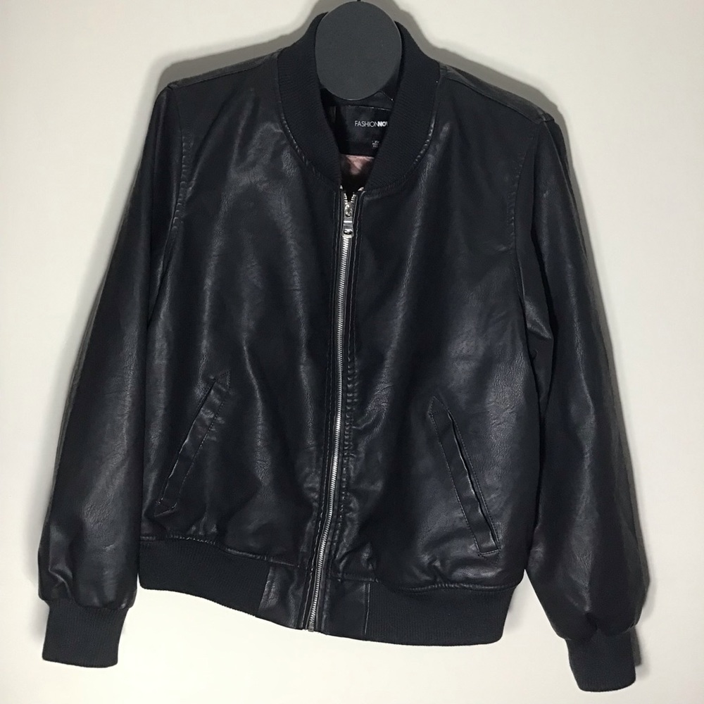 FASION NOVA JACKET FULL ZIP BLACK SIZE 2X